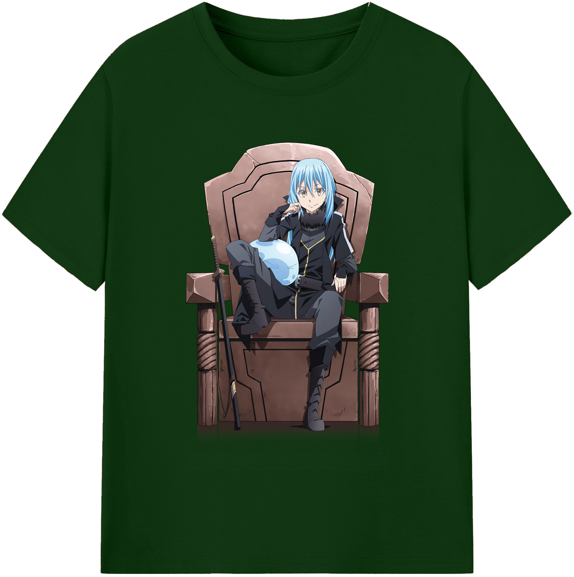 （画像用） 転スラ Regarding Reincarnated to Slime 綿100％半袖Tシャツ（フロントプリント）